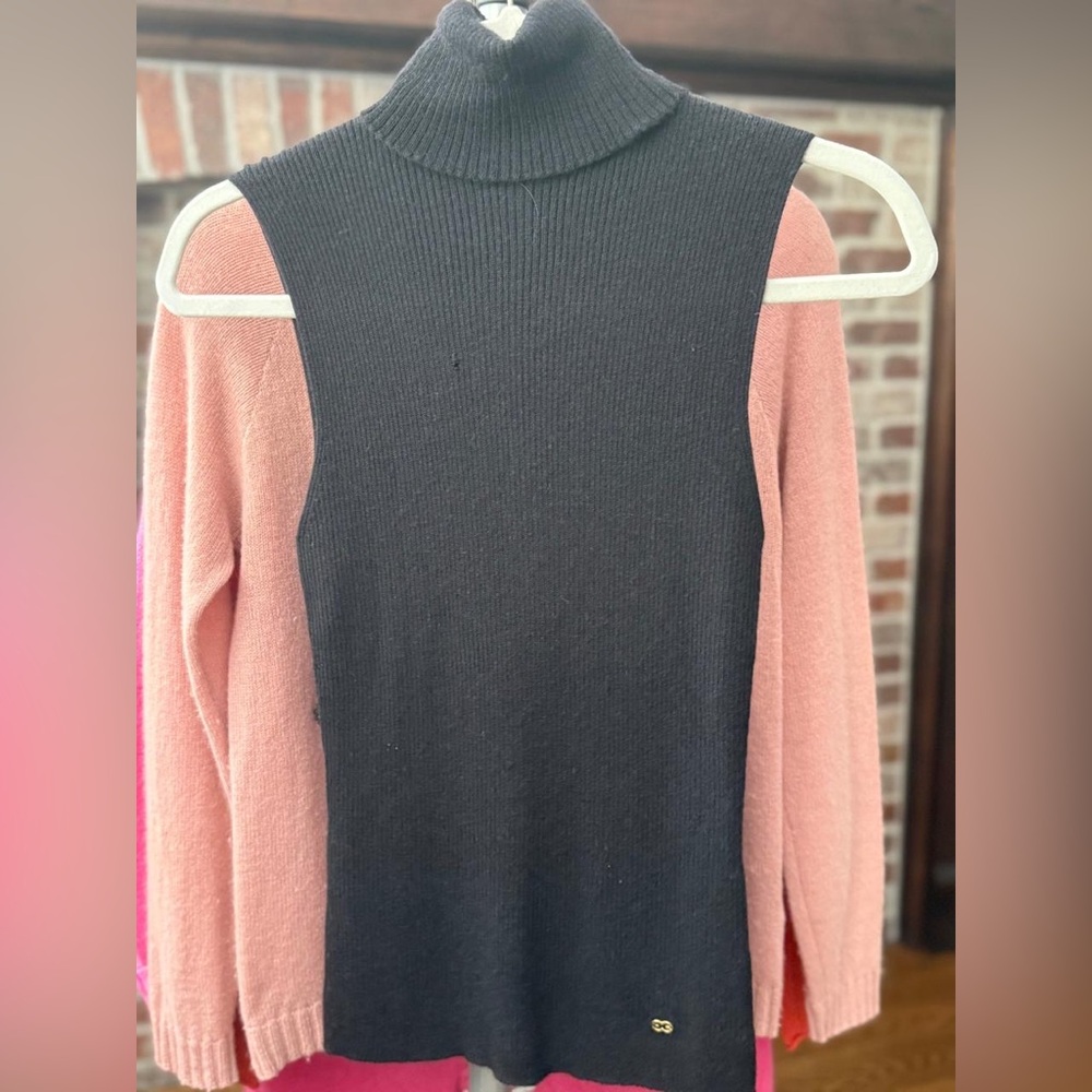 Black Turtleneck cutoff Sweater